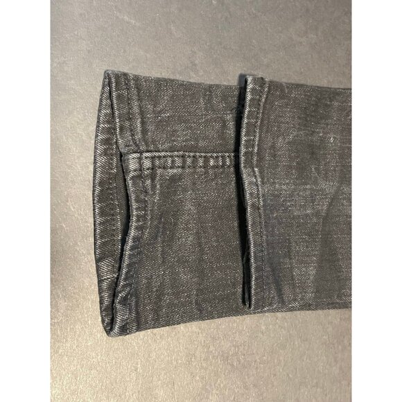 Levi's jeans girls 14 boyfriend distressed tapered youth 26 x 29 hook eye black - Picture 9 of 12